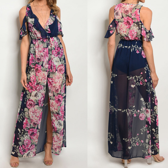 Dresses & Skirts - Floral Jumpsuit @Last Two
